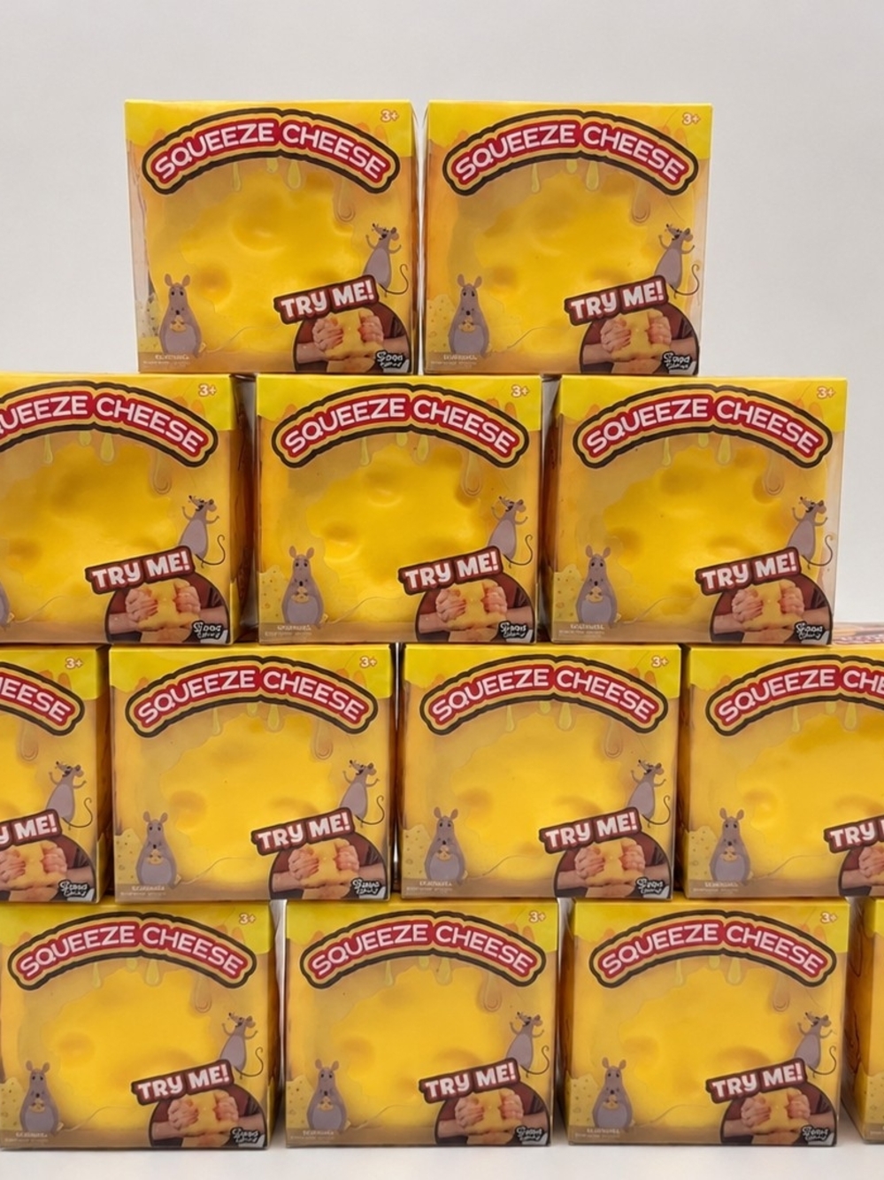 NEW IN BOX - Squeeze "Cheese"
Stress Relief Toy Extra Large Squishy